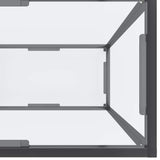 Console Table Transparent 200x35x75.5 cm Tempered Glass