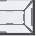 Console Table Transparent 200x35x75.5 cm Tempered Glass