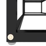 TV Cabinet Black 140x40x40.5 cm Tempered Glass - 45-Degree Angle
