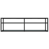 TV Cabinet White Marble 140x40x40.5 cm Tempered Glass