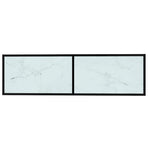 TV Cabinet White Marble 140x40x40.5 cm Tempered Glass