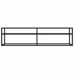 TV Cabinet Black 160x40x40.5 cm Tempered Glass