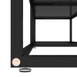 TV Cabinet Black 160x40x40.5 cm Tempered Glass - 45-Degree Angle