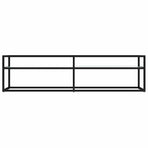 TV Cabinet White Marble 160x40x40.5 cm Tempered Glass