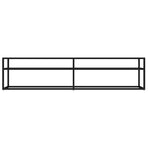 TV Cabinet Black 180x40x40.5 cm Tempered Glass