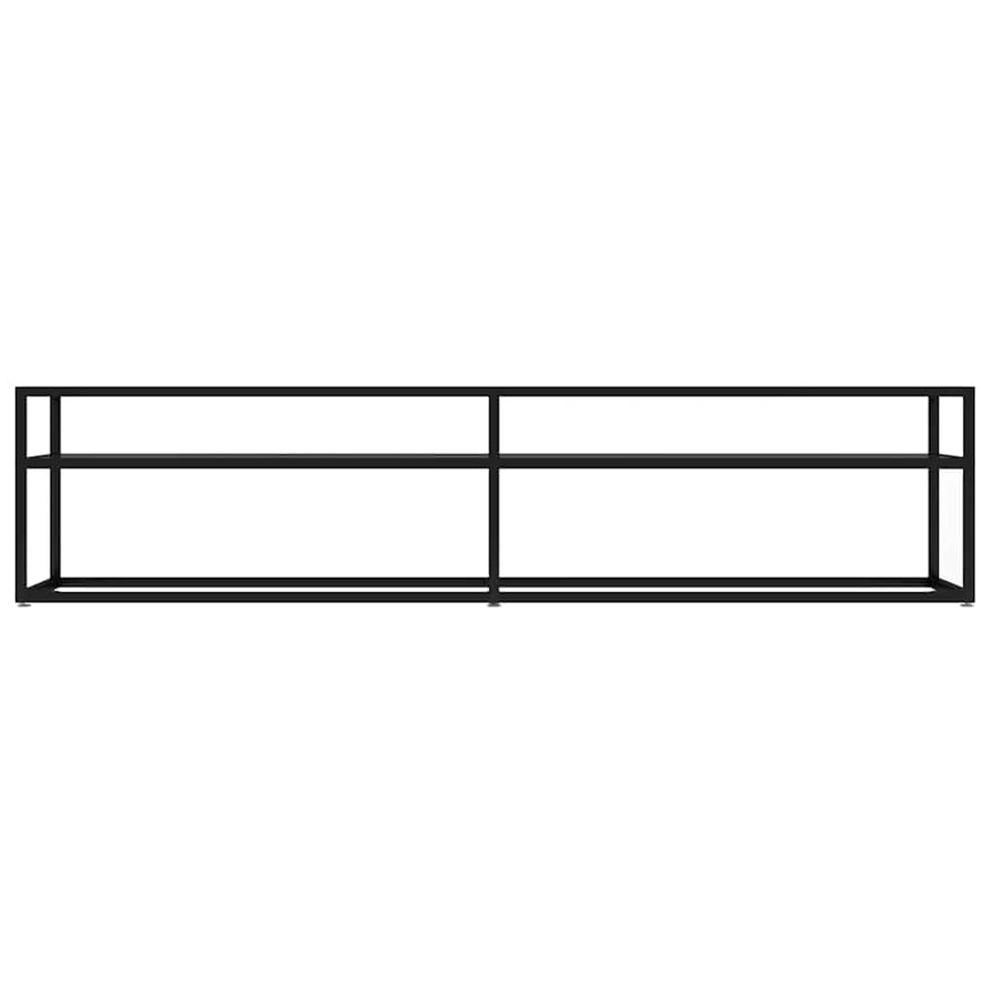TV Cabinet Black 180x40x40.5 cm Tempered Glass