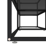 TV Cabinet Black 180x40x40.5 cm Tempered Glass - 45-Degree Angle