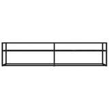 TV Cabinet Black Marble 180x40x40.5 cm Tempered Glass