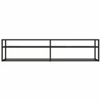 TV Cabinet Black Marble 180x40x40.5 cm Tempered Glass