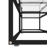 TV Cabinet Transparent 200x40x40.5 cm Tempered Glass - 45-Degree Angle