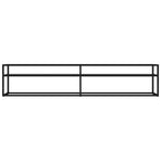 TV Cabinet Black 200x40x40.5 cm Tempered Glass