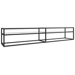 TV Cabinet Transparent 220x40x40.5 cm Tempered Glass