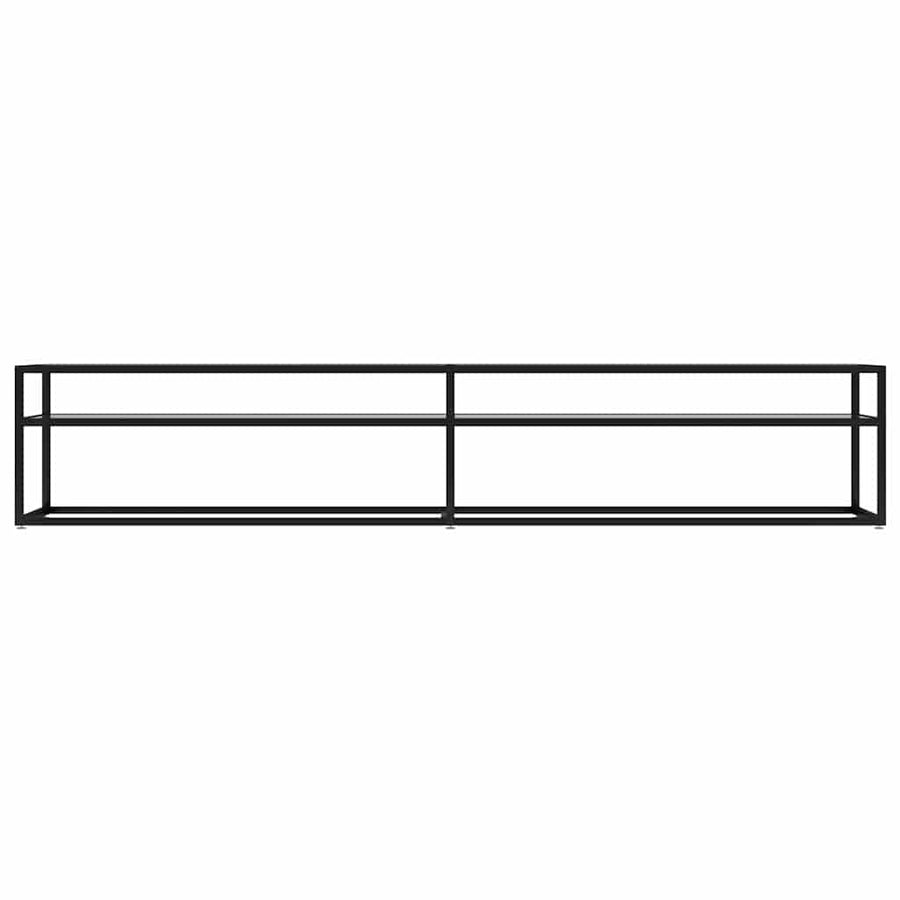 TV Cabinet Transparent 220x40x40.5 cm Tempered Glass