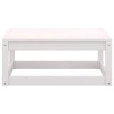 6 Piece Garden Lounge Set White Solid Pinewood - Extra Image