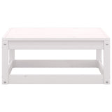 7 Piece Garden Lounge Set White Solid Pinewood - Extra Image