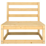 9 Piece Garden Lounge Set Solid Pinewood - 45-Degree Angle