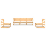 5 Piece Garden Lounge Set Solid Pinewood - Side View