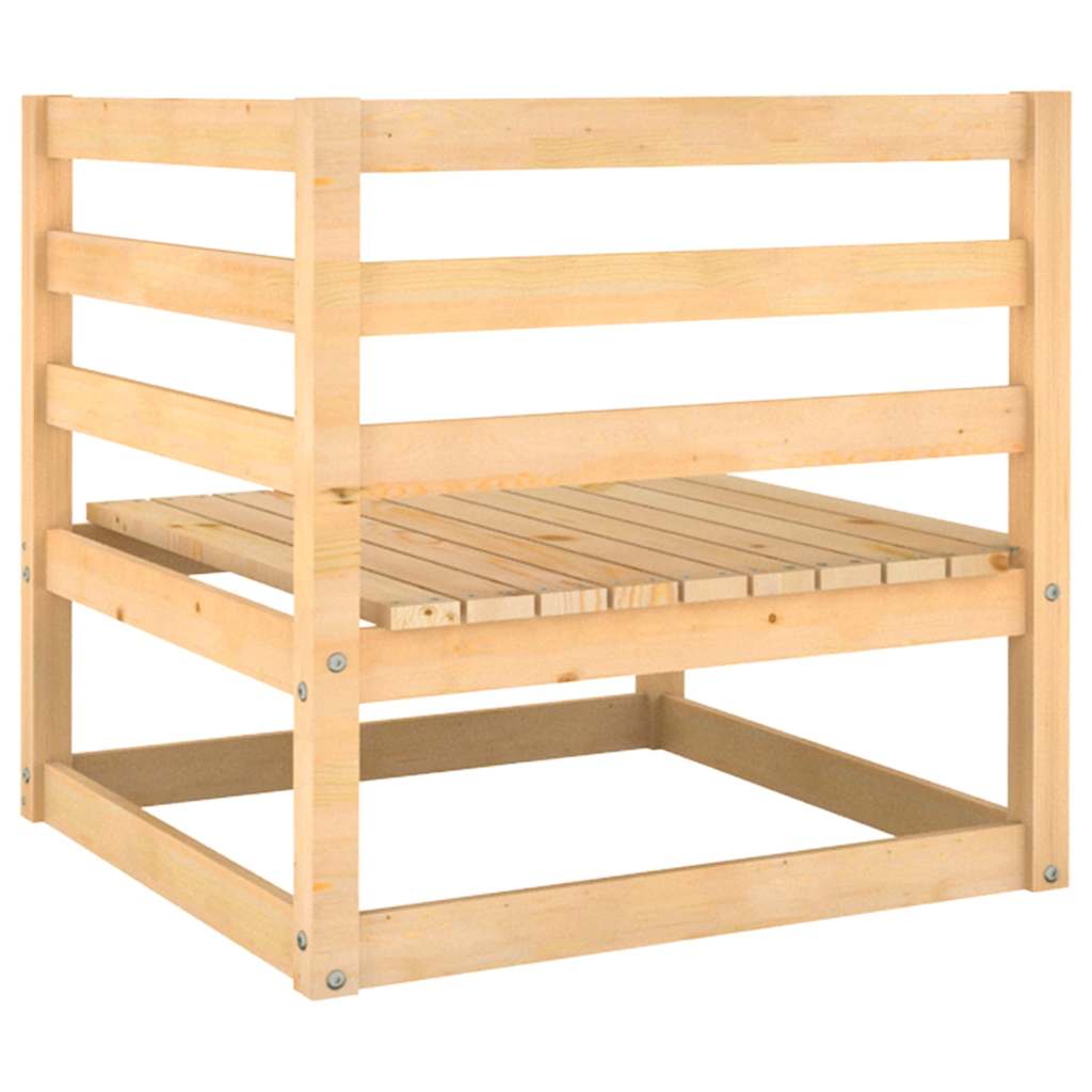 6 Piece Garden Lounge Set Solid Wood Pine