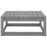 8 Piece Garden Lounge Set Grey Solid Pinewood