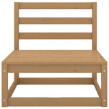 3 Piece Garden Lounge Set Honey Brown Solid Wood Pine - Close-Up Angle