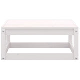 4 Piece Garden Lounge Set White Solid Pinewood - Extra Image