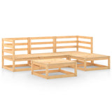 5 Piece Garden Lounge Set Solid Pinewood - Side View