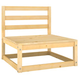 5 Piece Garden Lounge Set Solid Pinewood - Rear View