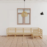 5 Piece Garden Lounge Set Solid Pinewood