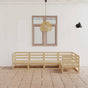 5 Piece Garden Lounge Set Solid Wood Pine