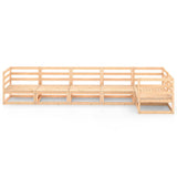 6 Piece Garden Lounge Set Solid Pinewood - Side View