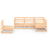 5 Piece Garden Lounge Set Solid Pinewood - Side View