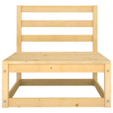 9 Piece Garden Lounge Set Solid Pinewood - Low Angle