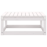 7 Piece Garden Lounge Set White Solid Pinewood - Extra Image