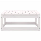 7 Piece Garden Lounge Set White Solid Pinewood - Extra Image
