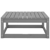 10 Piece Garden Lounge Set Grey Solid Pinewood - Extra Image