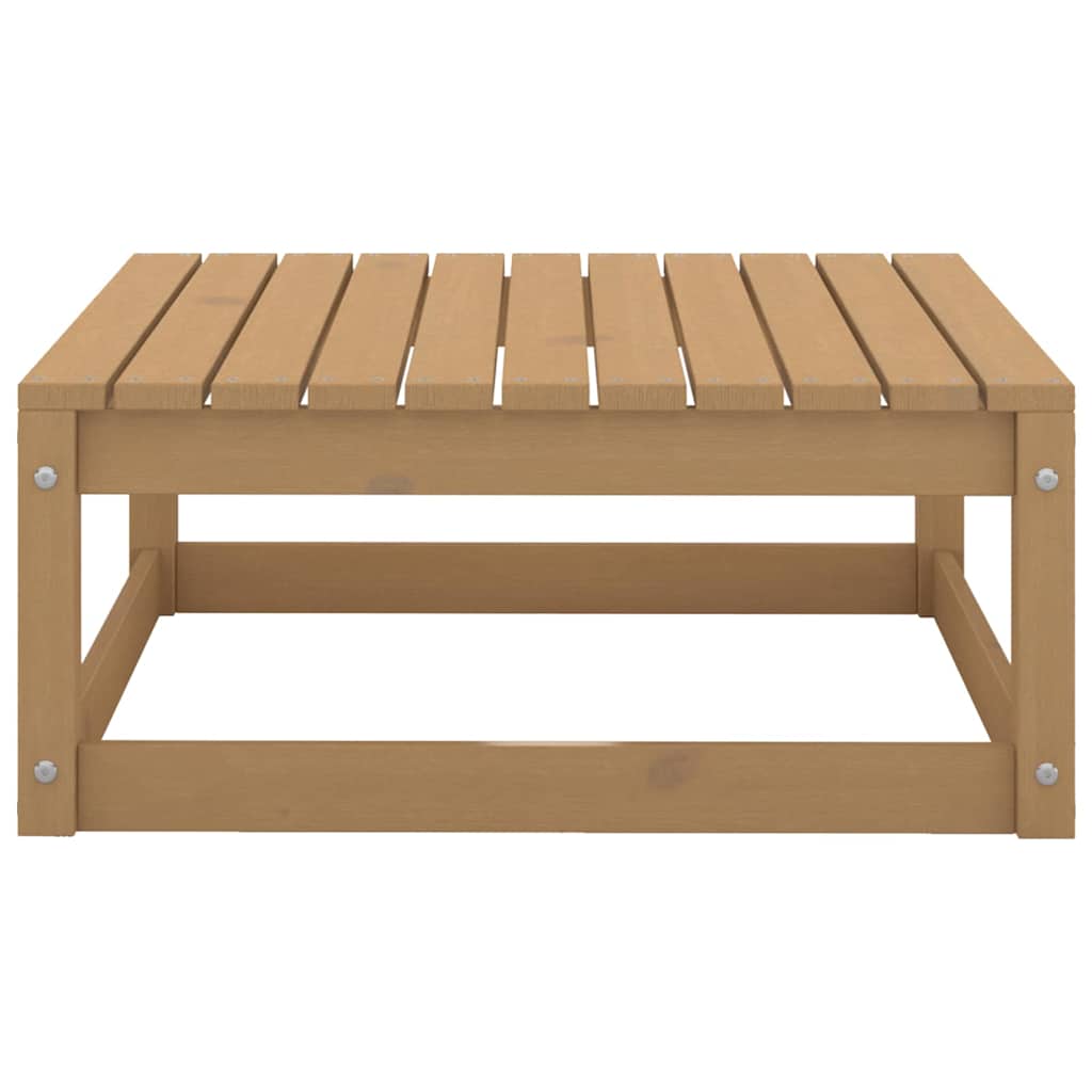 10 Piece Garden Lounge Set Honey Brown Solid Wood Pine