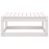 11 Piece Garden Lounge Set White Solid Pinewood - Extra Image