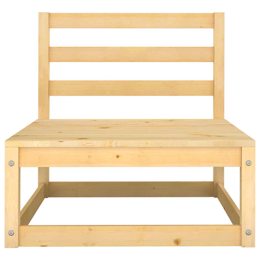 10 Piece Garden Lounge Set Solid Wood Pine