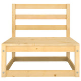 10 Piece Garden Lounge Set Solid Pinewood - Close-Up Angle