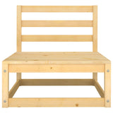 13 Piece Garden Lounge Set Solid Pinewood - Close-Up Angle