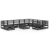 11 Piece Garden Lounge Set Solid Wood Pine