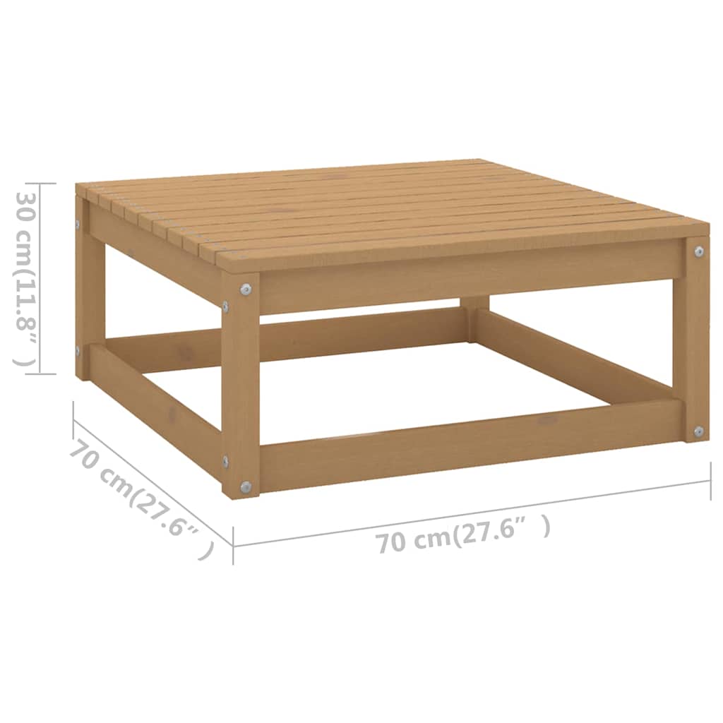 13 Piece Garden Lounge Set Solid Wood Pine