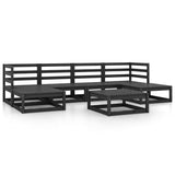 7 Piece Garden Lounge Set Solid Pinewood