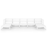 7 Piece Garden Lounge Set Solid Pinewood - Side View