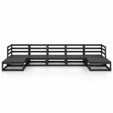 7 Piece Garden Lounge Set Solid Wood Pine