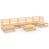 8 Piece Garden Lounge Set Solid Wood Pine