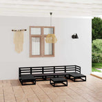 8 Piece Garden Lounge Set Solid Wood Pine