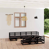 11 Piece Garden Lounge Set Solid Wood Pine