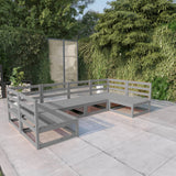 6 Piece Garden Lounge Set Solid Pinewood