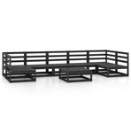 8 Piece Garden Lounge Set Solid Wood Pine